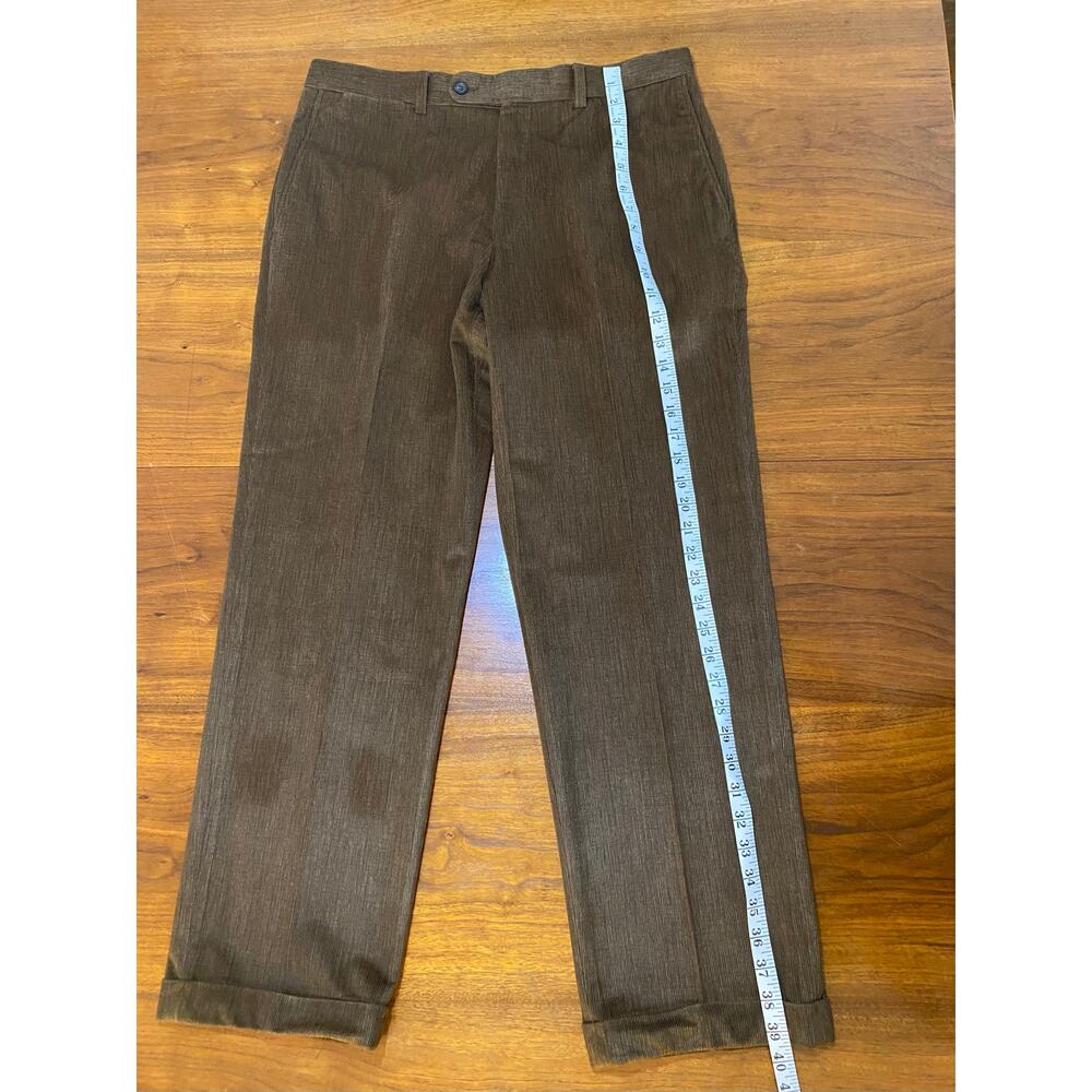 Brown Jack‎ Victor Collection Pinwale Corduroy Dress Trouser Pants (Men's 34 R) - Picture 7 of 12